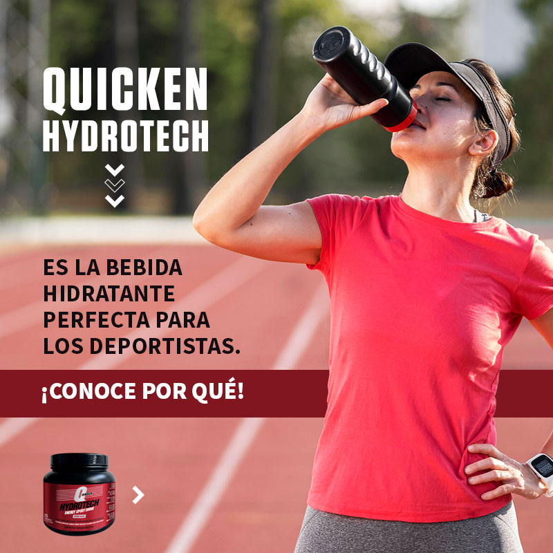 Quicken Hydrotech es la bebida hidratante perfecta para los deportistas